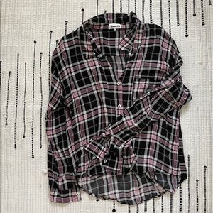 About Us Plaid Top